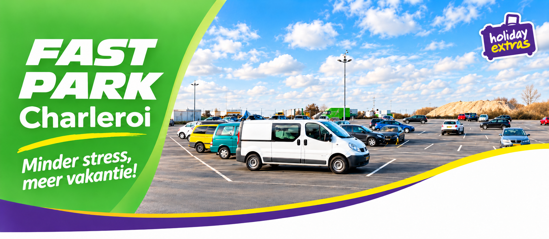 Nieuw bij Holiday Extras: FastPark Charleroi