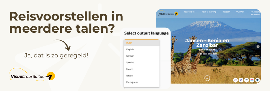 Reisvoorstellen in elke taal