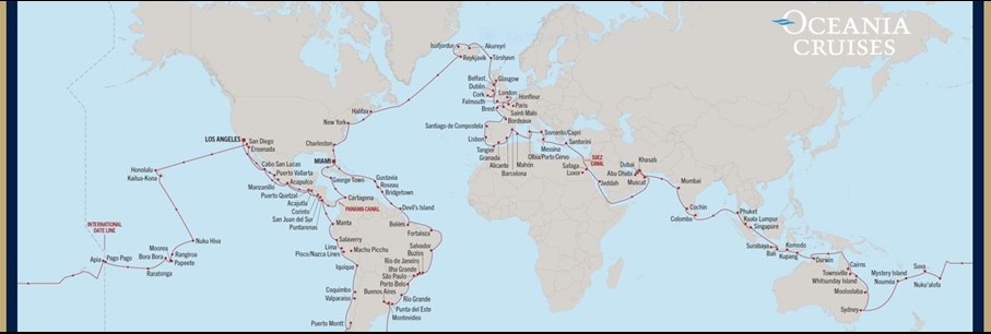 CRUISE ROND DE WERELD