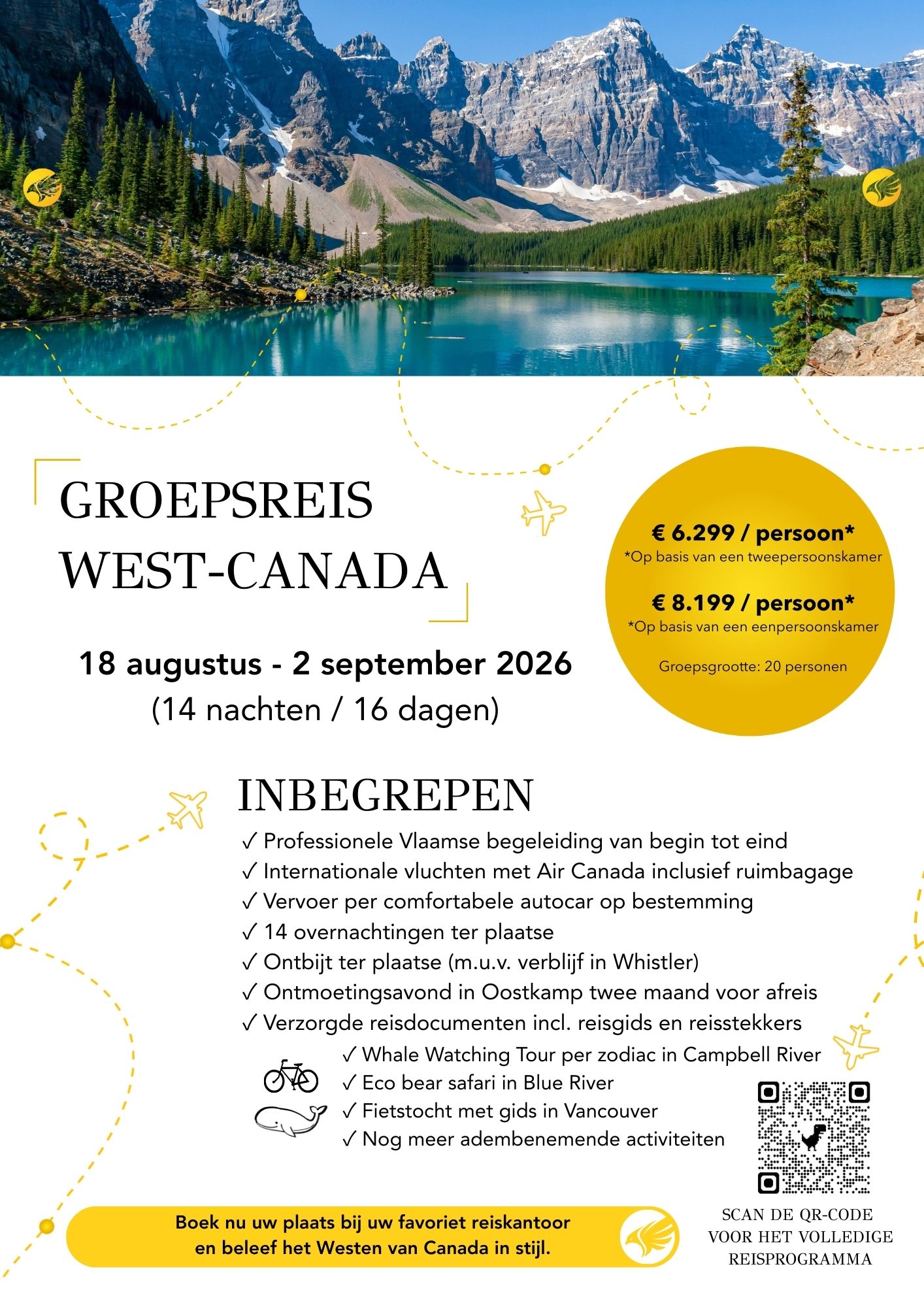 Begeleide groepsreis West-Canada in 2026