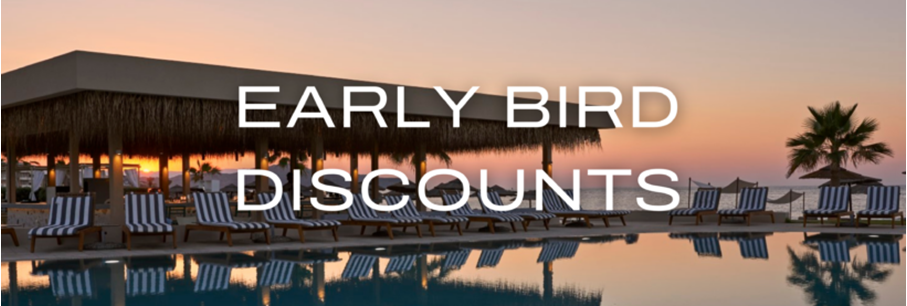 Early bird discounts Wavemaker Hospitality
