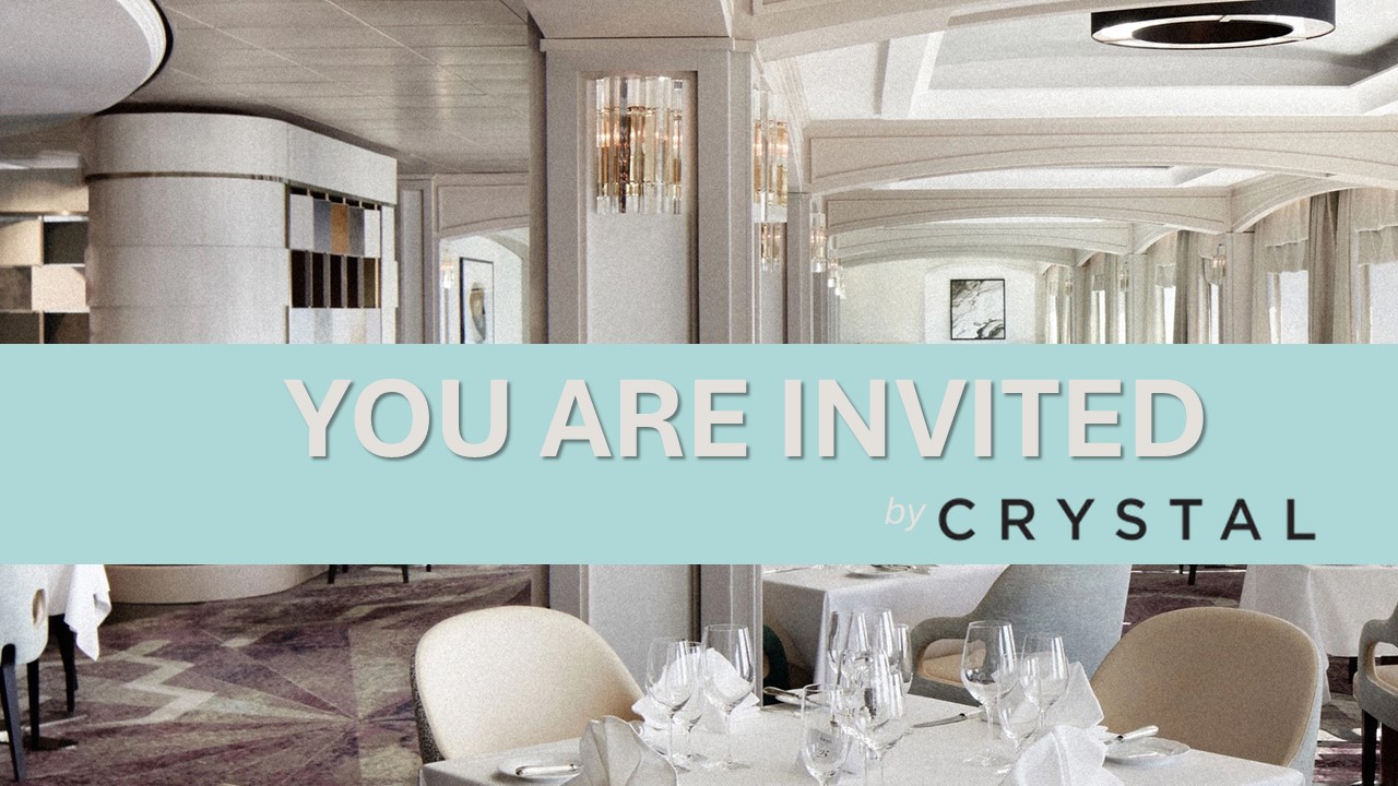 Uitnodiging CRYSTAL CRUISES