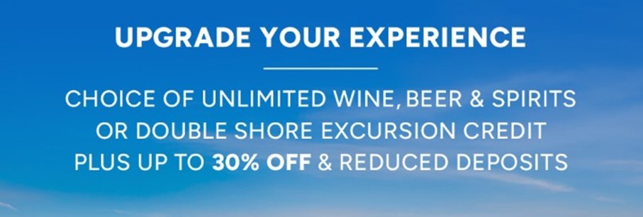 Nieuw: ‘Upgrade Your Experience’-actie