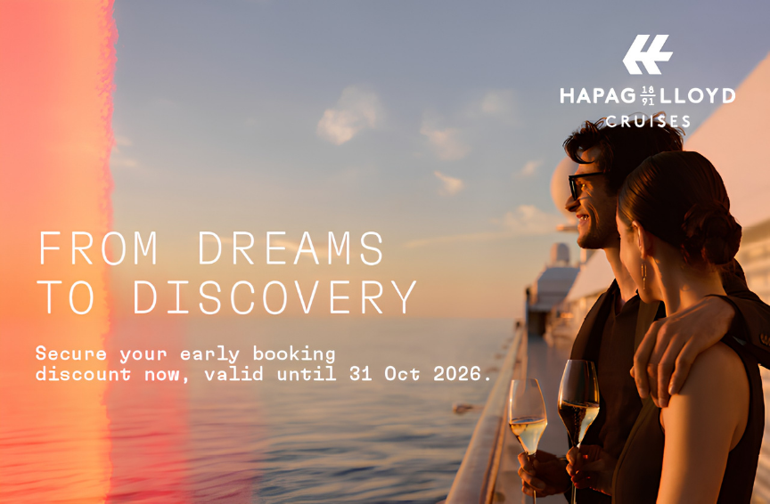 Vroegboekkorting bij Hapag-Lloyd Cruises