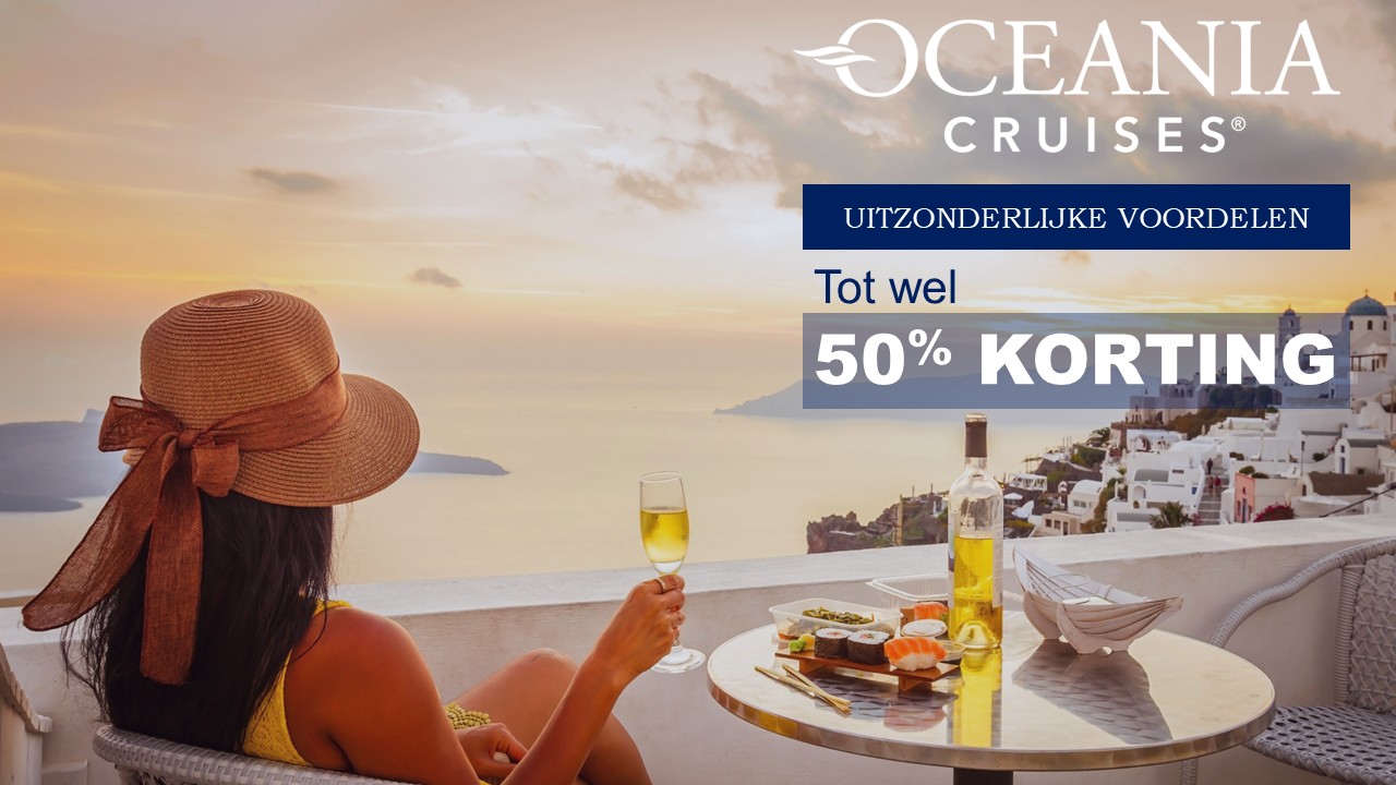 Oceania Cruises tot 50% korting