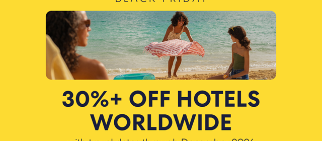 Black Friday: Hotels met 30%+ Korting