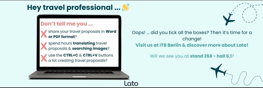 Breng Lato een bezoekje op ITB Berlin