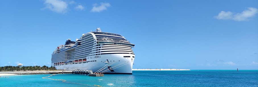 Privé-eiland in de Caribbean