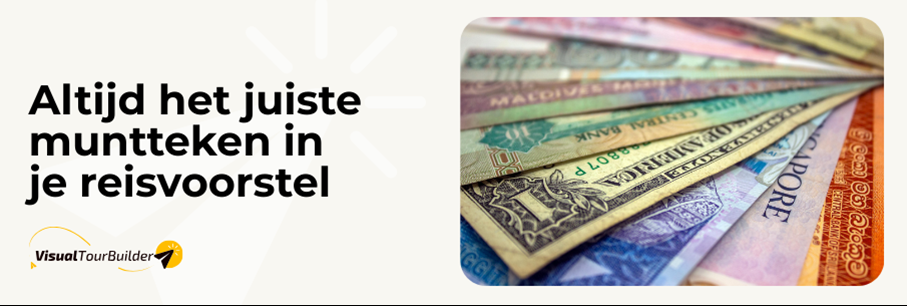 Verschillende valuta instellen in je reisvoorstel
