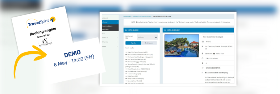 Live Demo: TravelSpirit Booking Demo (EN)