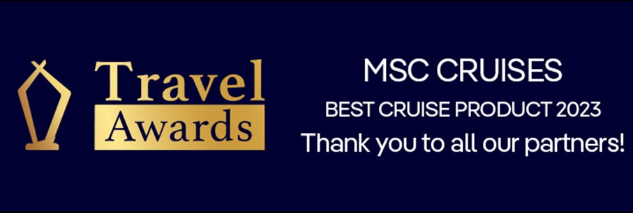 MSC Cruises valt in de prijzen op de Travel Awards
