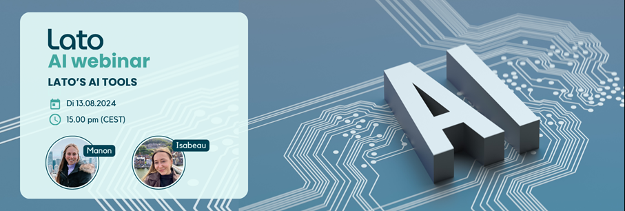 NIEUW: Lato's webinar over AI!