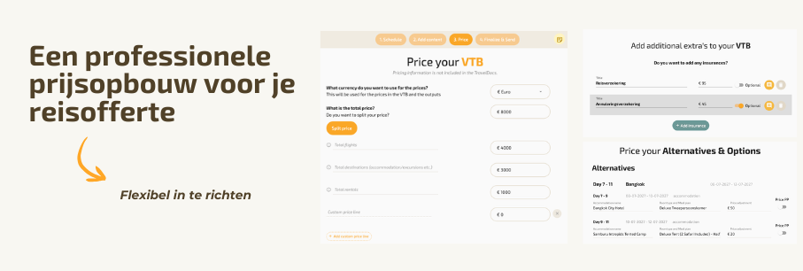 Een professionele prijsopbouw voor je reisofferte