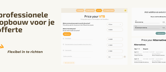 Een professionele prijsopbouw voor je reisofferte