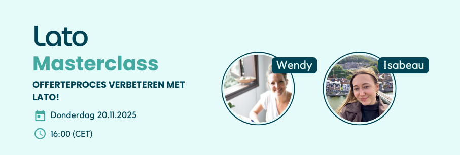 Masterclass: Offerteproces verbeteren met Lato!