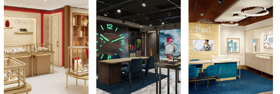 Exclusief luxueus retailaanbod