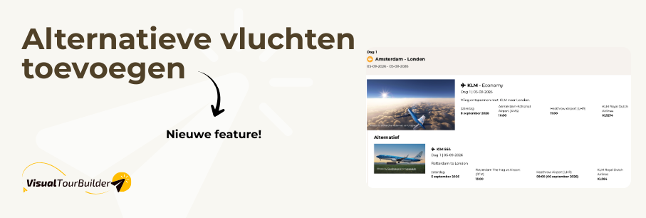 Reisvoorstellen flexibeler maken