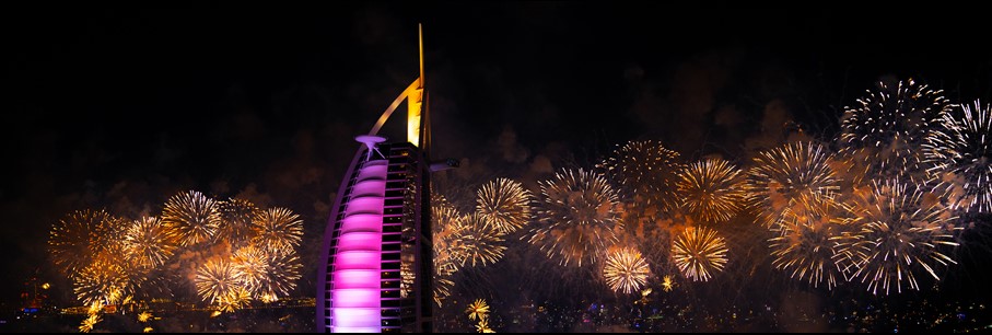 Oud en nieuw vieren in Dubai